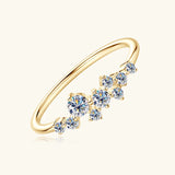 Silver 925 Moissanite Diamond Ring