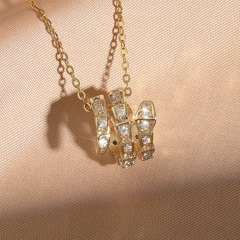 Zircon Snake Necklace