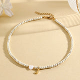 heart-shaped shell necklace