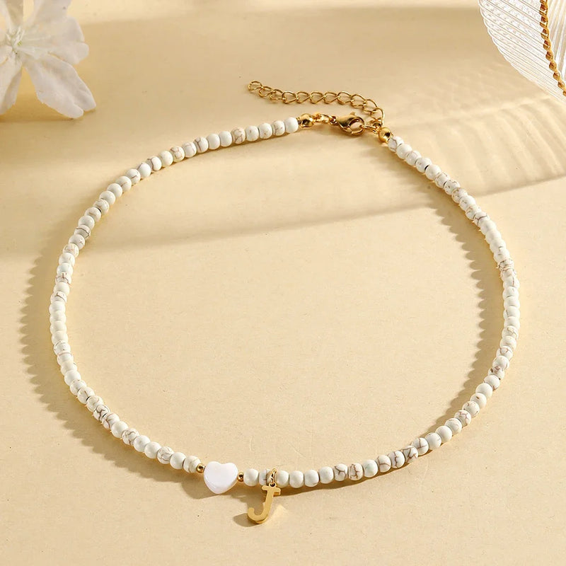heart-shaped shell necklace