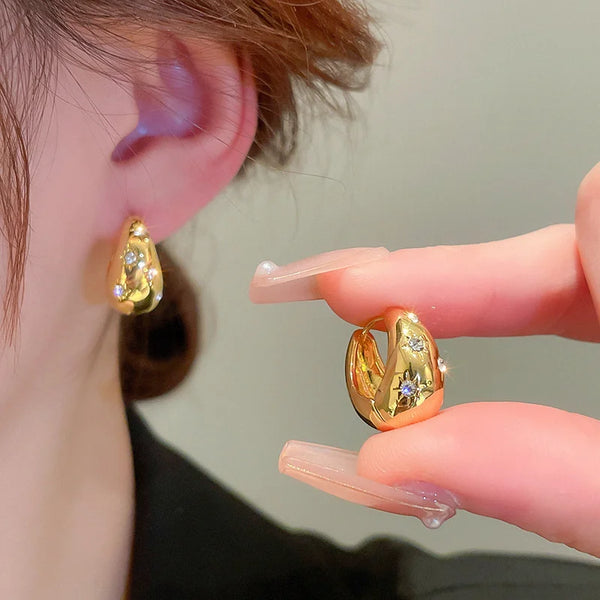 Star Hoop Earring