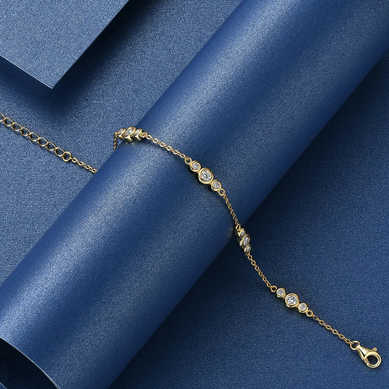 18k Gold 925 Silver Plated Bracelet