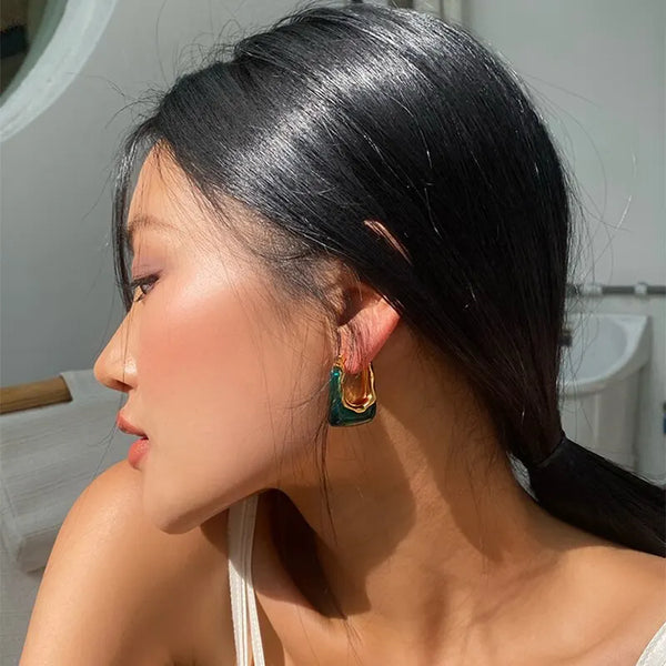 Transparent Resin Earrings