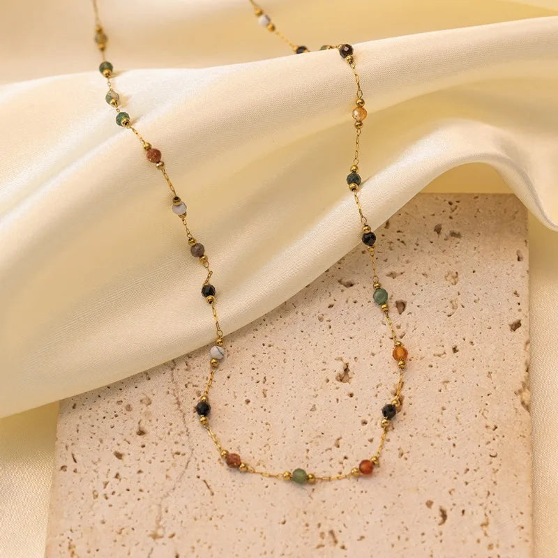 Colorful Round Beads Necklace