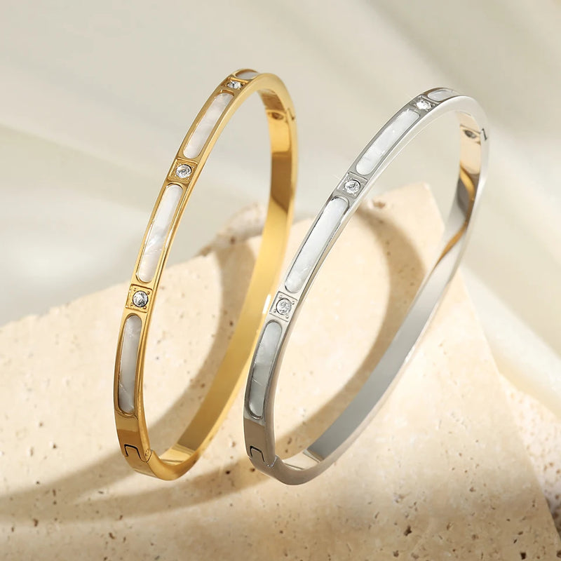 White Fritillary Shell Bracelet