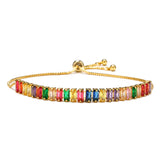 Colorful Zircon Tennis Bracelet