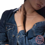 Gold Diamond Bracelet Sterling Silver 925