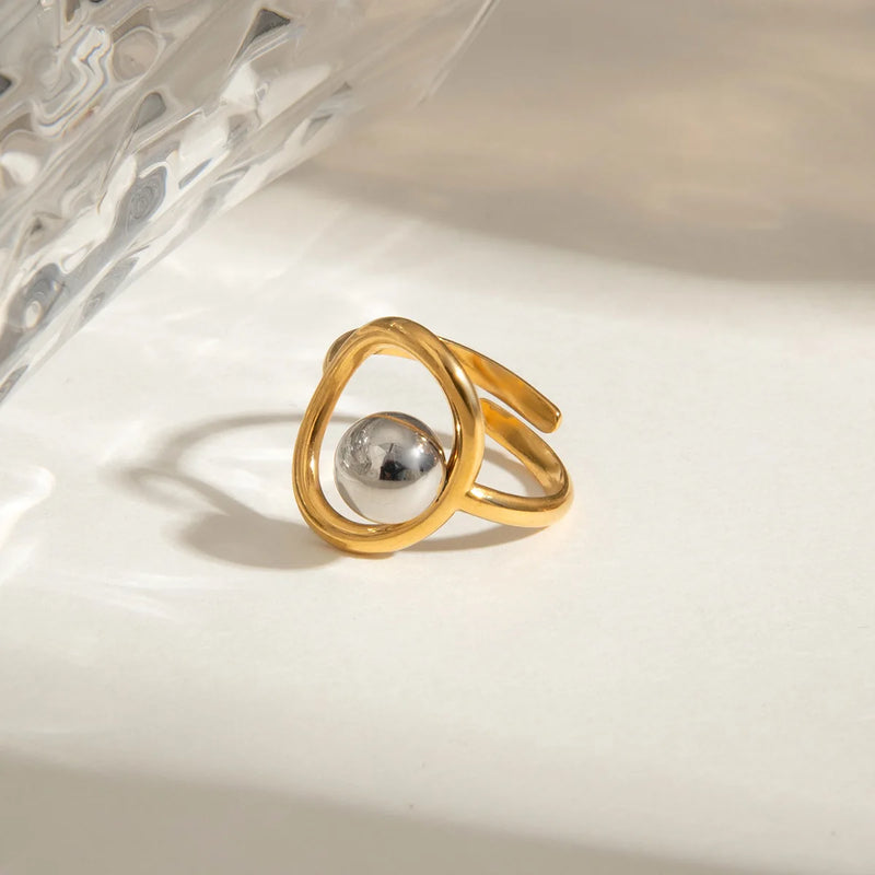 18K PVD Plated Trendy Ring