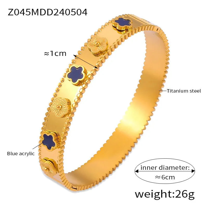 Gold Plated Luxury Round Bracelets