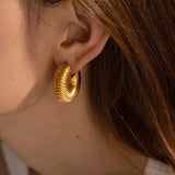 Punk Chunky C Shape  Earring