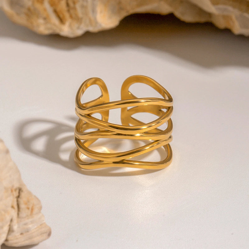 18K Plated Opening Ring