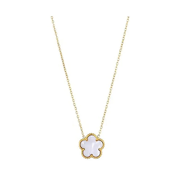 Clover 14K Gold Silver Plated Necklace