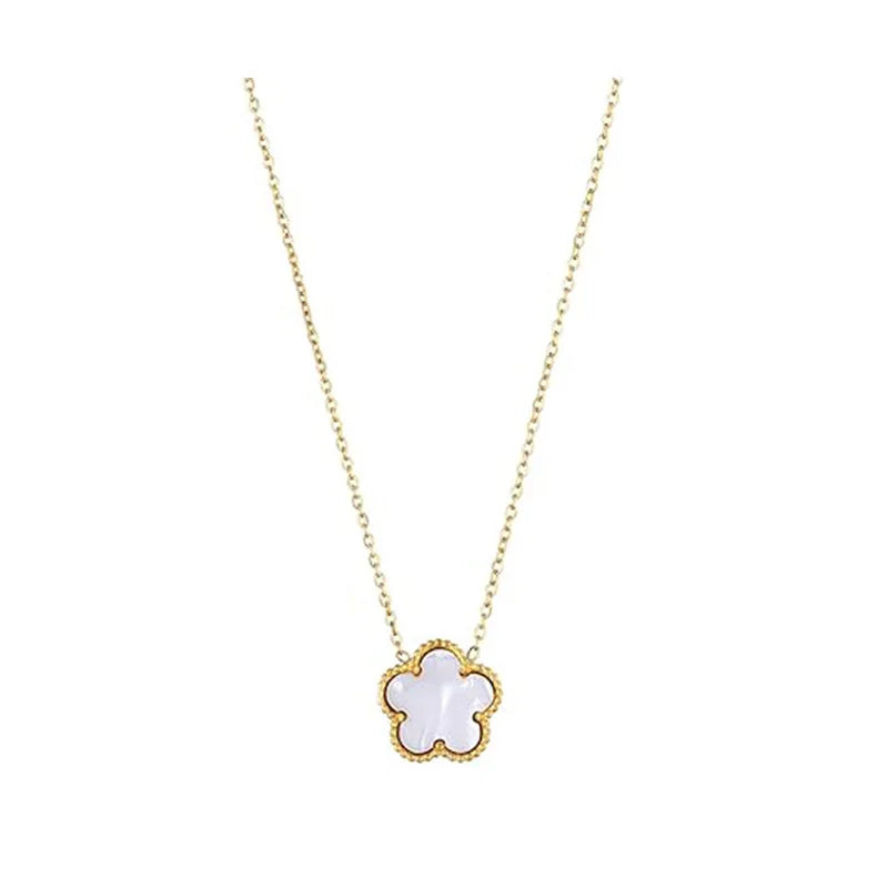 Clover 14K Gold Silver Plated Necklace