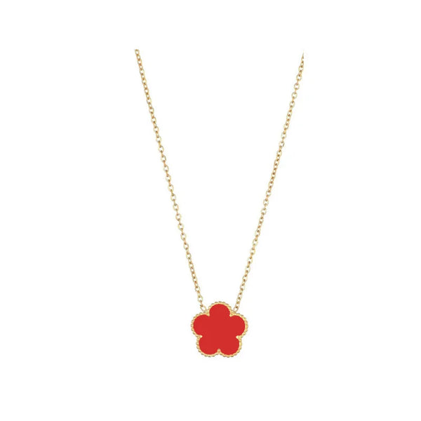 Clover 14K Gold Silver Plated Necklace