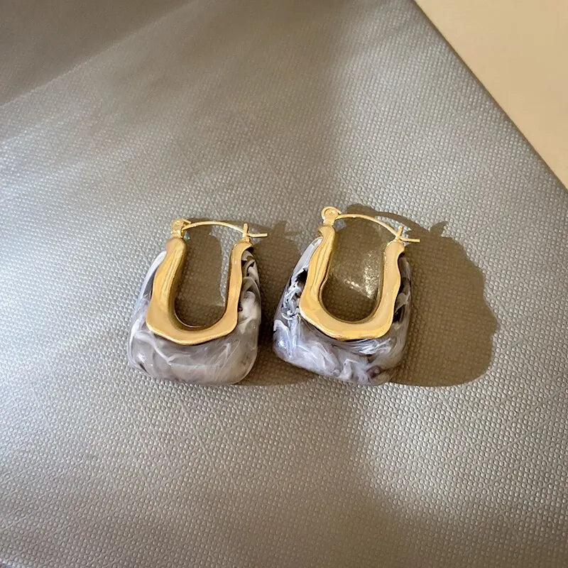 Transparent Resin Earrings