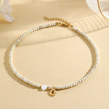 heart-shaped shell necklace