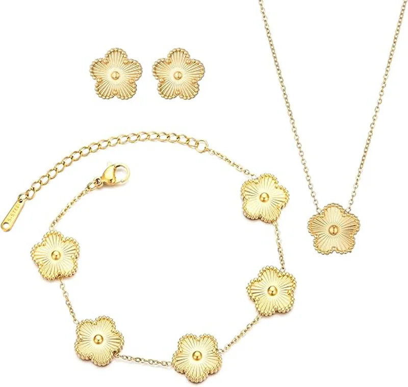 Flower Jewelry Set