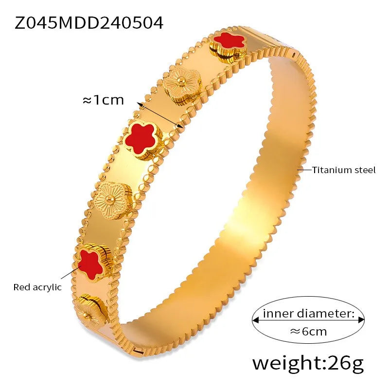 Gold Plated Luxury Round Bracelets