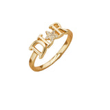 Zircon Gold Plated Ring