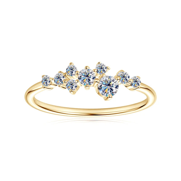 Silver 925 Moissanite Diamond Ring