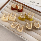 Transparent Resin Earrings