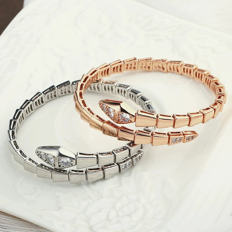 Snake Bone Open Bracelet