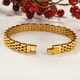 1PC Stainless Steel Bracelet 8Mm Wide Strap Design Simple Classic Hip Hop Punk Jewelry Gift
